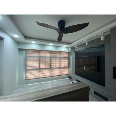 Dimout Wood-look Series Korean Combi Blinds